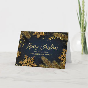 Christmas Pine Cones Rustic Gruß Feiertagskarte