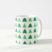 Christmas Pine Pattern Kaffeetasse (VorderseiteRechts)