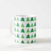 Christmas Pine Pattern Kaffeetasse (Vorderseite Links)