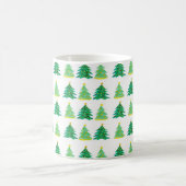 Christmas Pine Pattern Kaffeetasse (Mittel)
