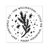 Christmas Pine Return Address Permastempel (Design)