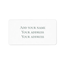 Christmas Pine Sage Evergreen Custom Address Adressaufkleber