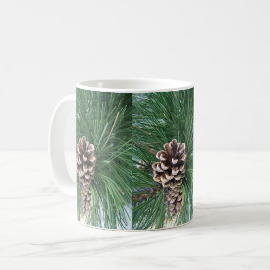 Christmas Pinecone Kaffeetasse (Vorderseite Links)