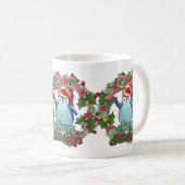 CHRISTMAS PINGUIN MIT SCHLAG KAFFEETASSE (VorderseiteRechts)