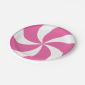 CHRISTMAS PINK CANDY PAPPTELLER (Schrägansicht)