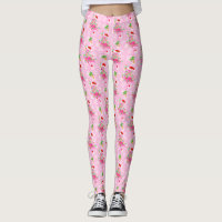 Christmas Pink Flamingo Muster