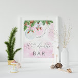Christmas Pink Girl Baby Dusche Hot Chocolate Bar Poster<br><div class="desc">Weihnachten Pink Girl Baby Dusche Hot Chocolate Bar Poster. Matching-Elemente verfügbar.</div>