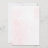 Christmas Pink Girl Baby Sprinkle Einladung (Rückseite)