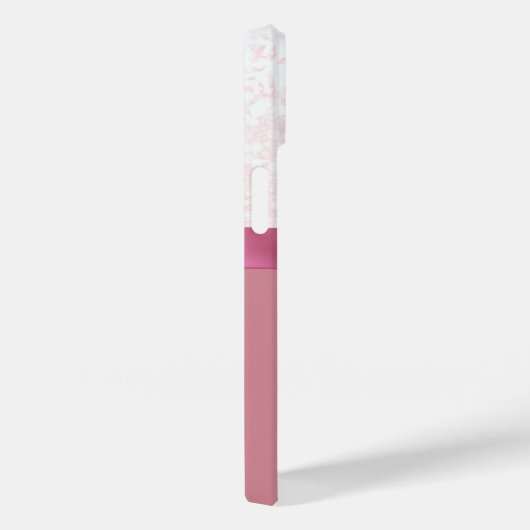 Christmas Pink Glitzer Snowflake Ribbon Diamond Case-Mate iPhone Hülle (Rückseite / Rechts)