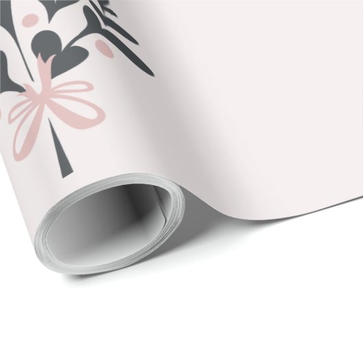 Christmas Pink Mistletoe Geschenkpapier (Rolleneckpunkt)