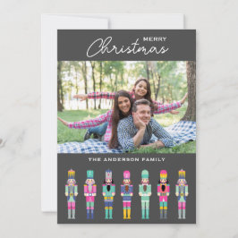 CHRISTMAS PINK NUTCRACKER FOTO GREETCARD EINLADUNG