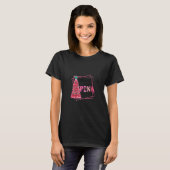 Christmas Pink Trees Western Xmas Lights Ugly Chri T-Shirt (Vorne ganz)