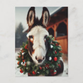 Christmas Pinto Donkey Postkarte (Vorderseite)