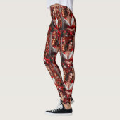 Christmas Pinup Santa Claus Lady Pattern Leggings (Links)