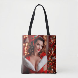 Christmas Pinup Santa Claus Lady Tasche