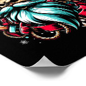 Christmas Pirate Captain Boater Boating Captain Sa Poster (Ecke)