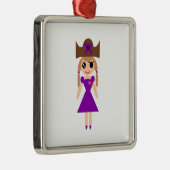 Christmas Pirate Girl Ornament Aus Metall (Rechts)