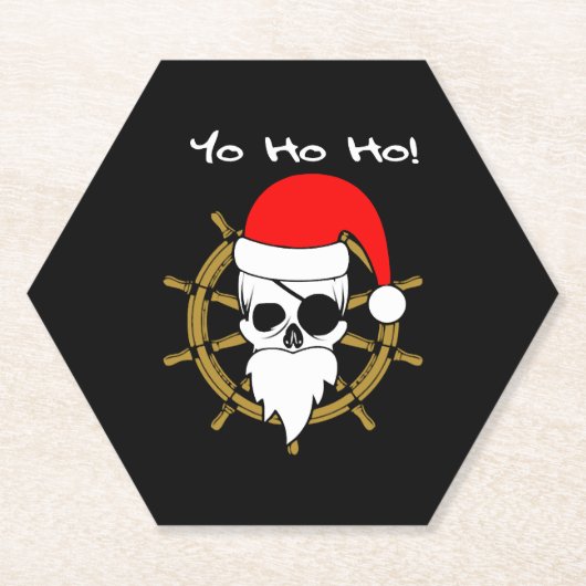 Christmas Pirates T Shirt Untersetzer (Vorderseite)