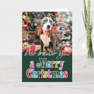 Christmas - Pitbull - Charm Feiertagskarte