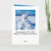 Christmas Pitbull Dog Snowman (Rückseite)