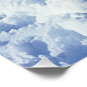 Christmas Pitbull Dog Snowman Poster (Ecke)