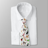 Christmas Pitbull Hogs Neck Tie Krawatte (Gebunden)