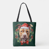 Christmas Pitbull Tasche (Rückseite)