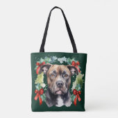Christmas Pitbull Tasche (Rückseite)