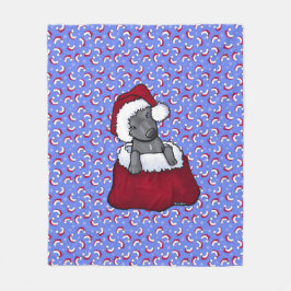 Christmas Pittie Fleece Blanket
