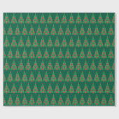 Christmas pixelated tree wrapping paper geschenkpapier (Flach)