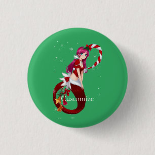 Christmas Pixie Mermaid Thunder_Cove Button