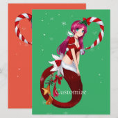 Christmas Pixie Mermaid Thunder_Cove Einladung (Vorne/Hinten)
