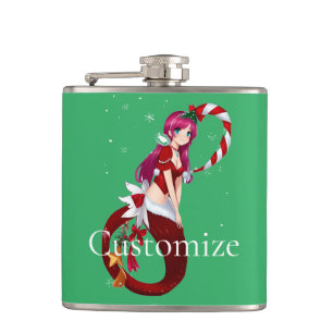 Christmas Pixie Mermaid Thunder_Cove Flachmann