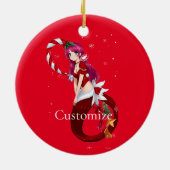 Christmas Pixie Mermaid Thunder_Cove Keramik Ornament (Hinten)
