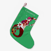 Christmas Pixie Mermaid Thunder_Cove Kleiner Weihnachtsstrumpf (Vorderansicht (hängend))