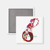 Christmas Pixie Mermaid Thunder_Cove Magnet (Vorderseite/Rückseite)
