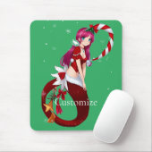 Christmas Pixie Mermaid Thunder_Cove Mousepad (Mit Mouse)
