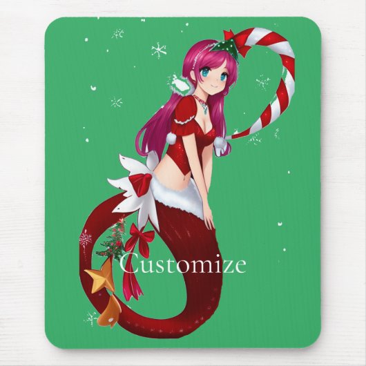 Christmas Pixie Mermaid Thunder_Cove Mousepad (Vorne)
