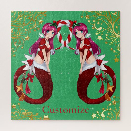 Christmas Pixie Mermaid Thunder_Cove Puzzle (Vertikal)