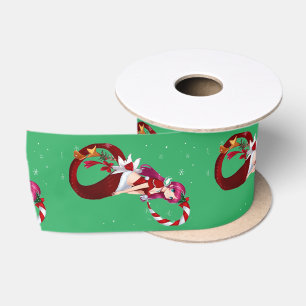 Christmas Pixie Mermaid Thunder_Cove Satinband