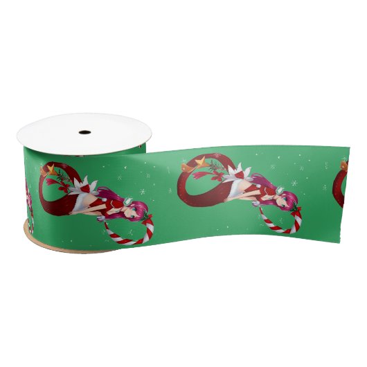 Christmas Pixie Mermaid Thunder_Cove Satinband (Spule)