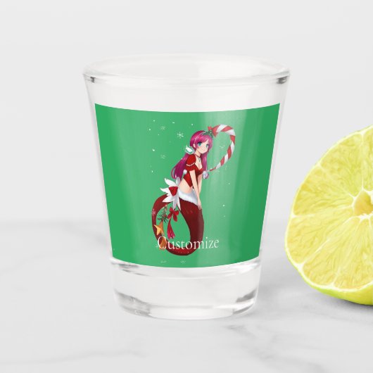 Christmas Pixie Mermaid Thunder_Cove Schnapsglas (Vorderseite)