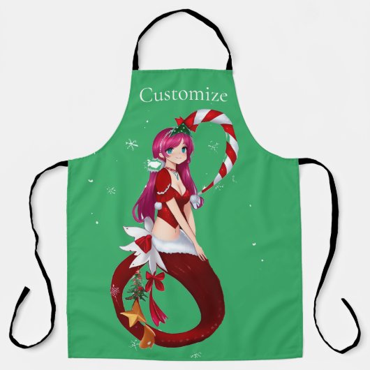 Christmas Pixie Mermaid Thunder_Cove Schürze (Vorderseite)