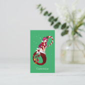 Christmas Pixie Mermaid Thunder_Cove Visitenkarte (Stehend Vorderseite)