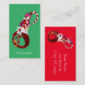 Christmas Pixie Mermaid Thunder_Cove Visitenkarte (Vorne/Hinten)