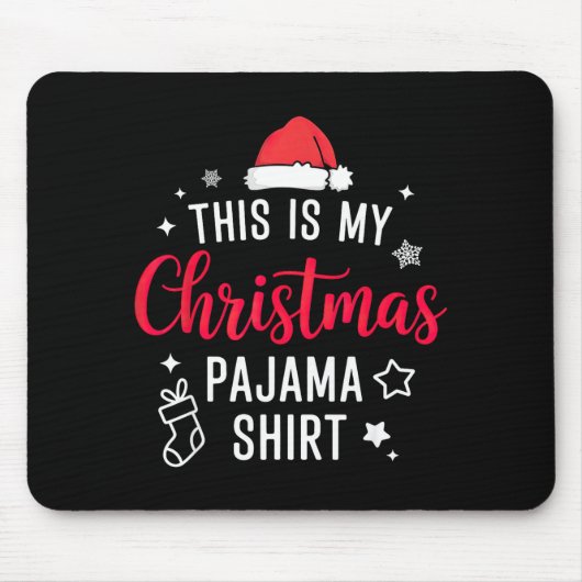 Christmas Pj Pajama Pjs Mousepad (Vorne)