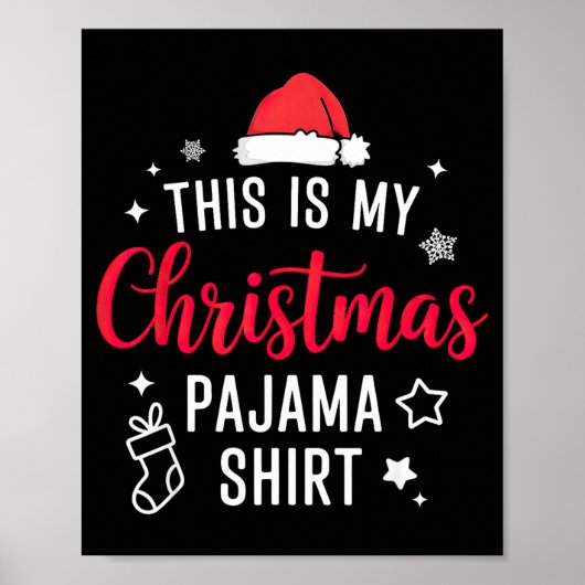 Christmas Pj Pajama Pjs Poster (Vorne)