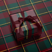Christmas plaid classic holiday simple geschenkpapier