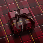 Christmas plaid classic holiday simple geschenkpapier