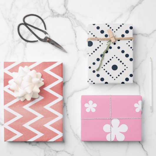 Christmas plaid coordinating geschenkpapier set (Vorderseite)